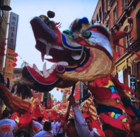 Dragon parade on Sunday