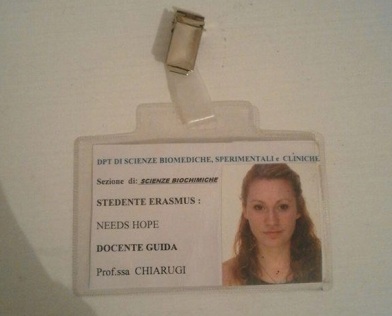 My lab pass (makes me feel super important)